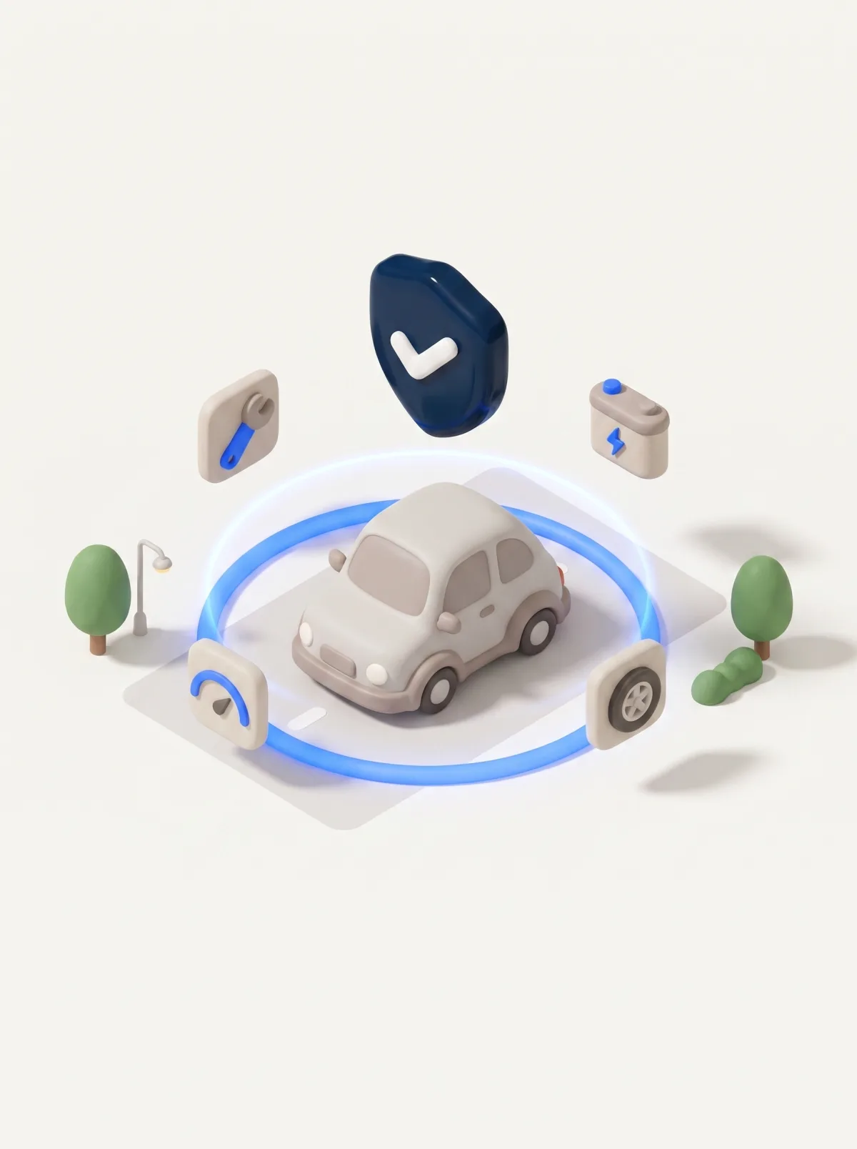 Smart Diagnostics — vehicle health check illustration
